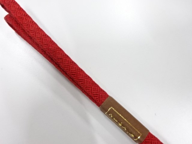  未使用品　正絹　帯留め用　手組三分紐